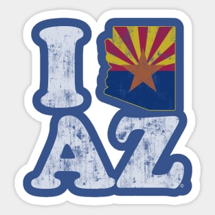 I Flag of Arizona Sticker